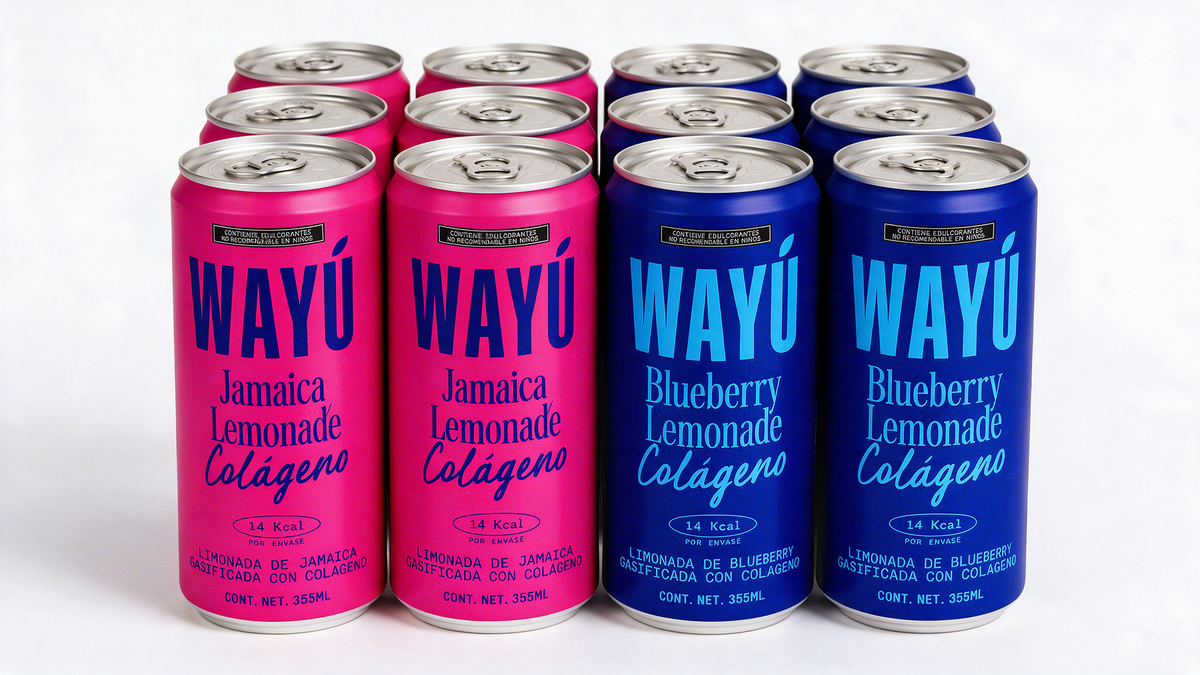 WAYU Duo Colageno Jamaica Blueberry 12 pack - fondo blanco Amazon