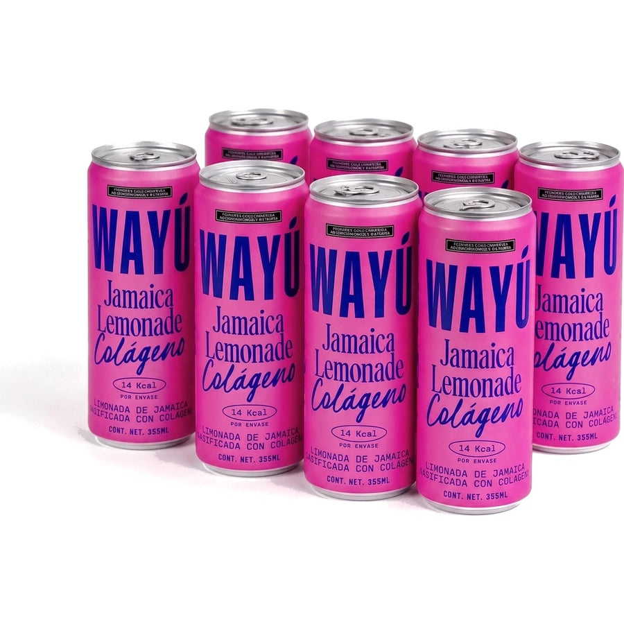 Flor de Jamaica Collagen Lemonade · 8 pack